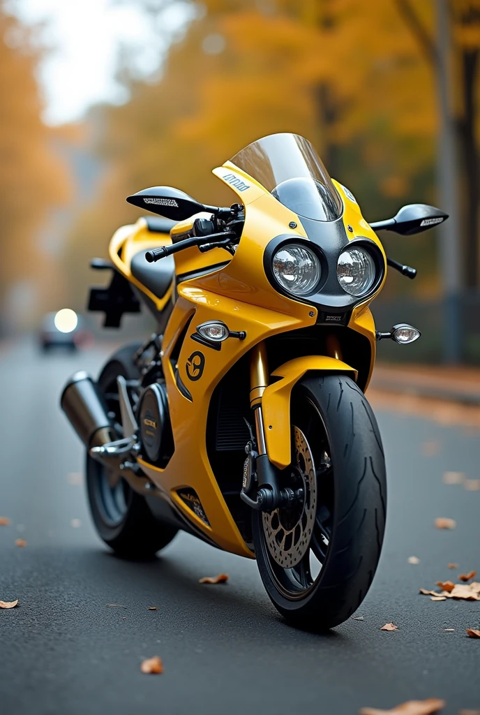 Buell XB9 naked motorcycle characterized with Minions&#39; appearance 