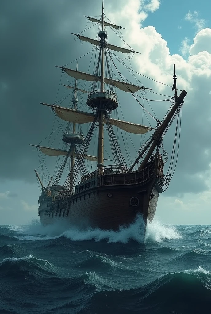 Make a one piece style boat, make it more serious