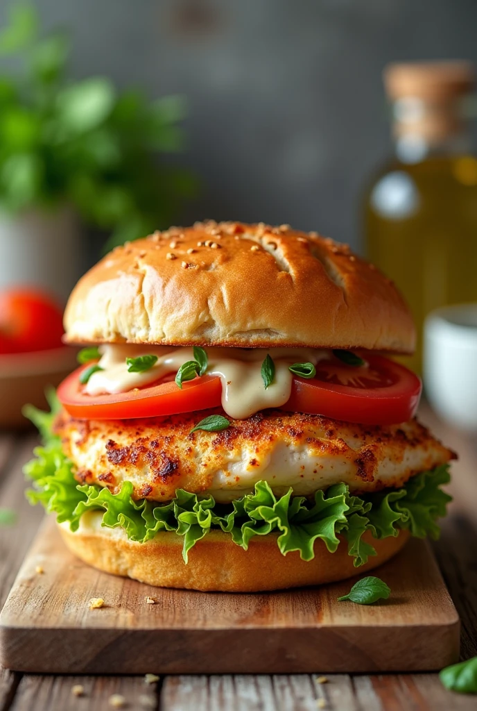 Natural chicken sandwich