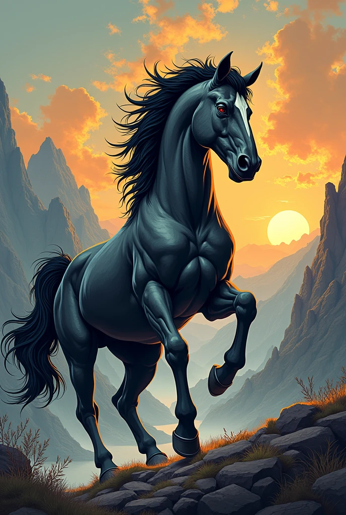 Make a t-shirt design like centaur