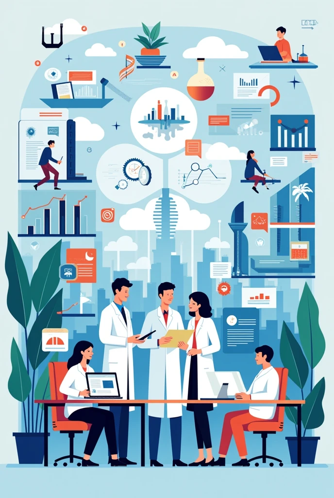 Simple Poster about "systematic and scientific research towards national development"