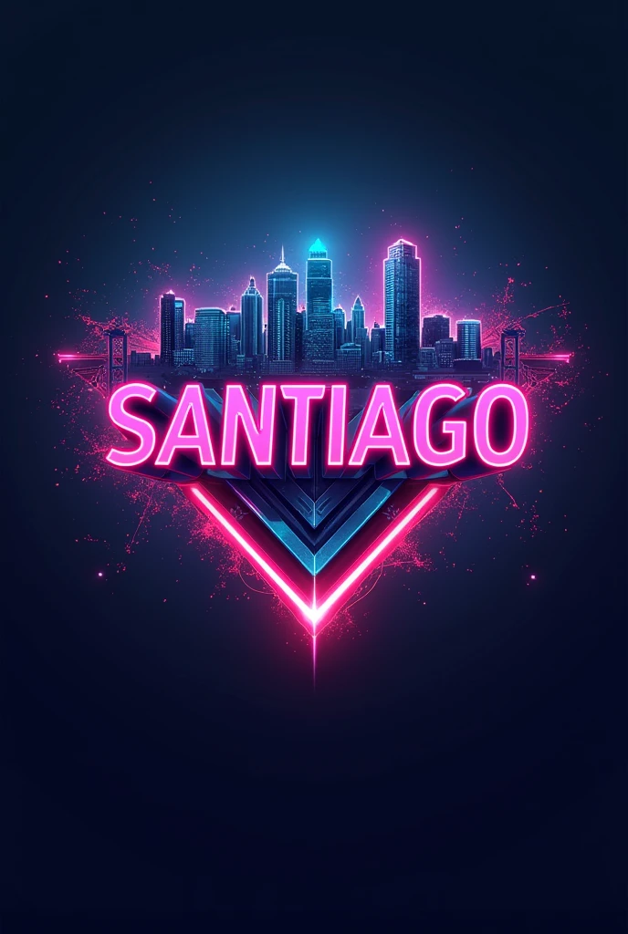 I want a logo that says Santiago in gamer style
