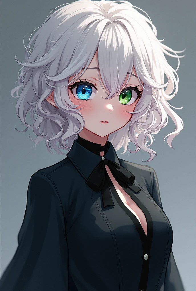 Name: Lilith Cavendish Sex: Female Height: 1,5: 20 years Country of origin: Great Britain Country of residence: Japan Hair Color and Style: White and curly Eye color and expression: blue right eye, left eye green Physical build: Average Way of Speaking: He has an eloquent way of speaking, with a noticeable British accent Way of dressing: Prefers light and casual clothing, commonly black Marital status: Single Social Class: Plebeian Education: Higher education in Pharmaceuticals Current occupation: Unemployed