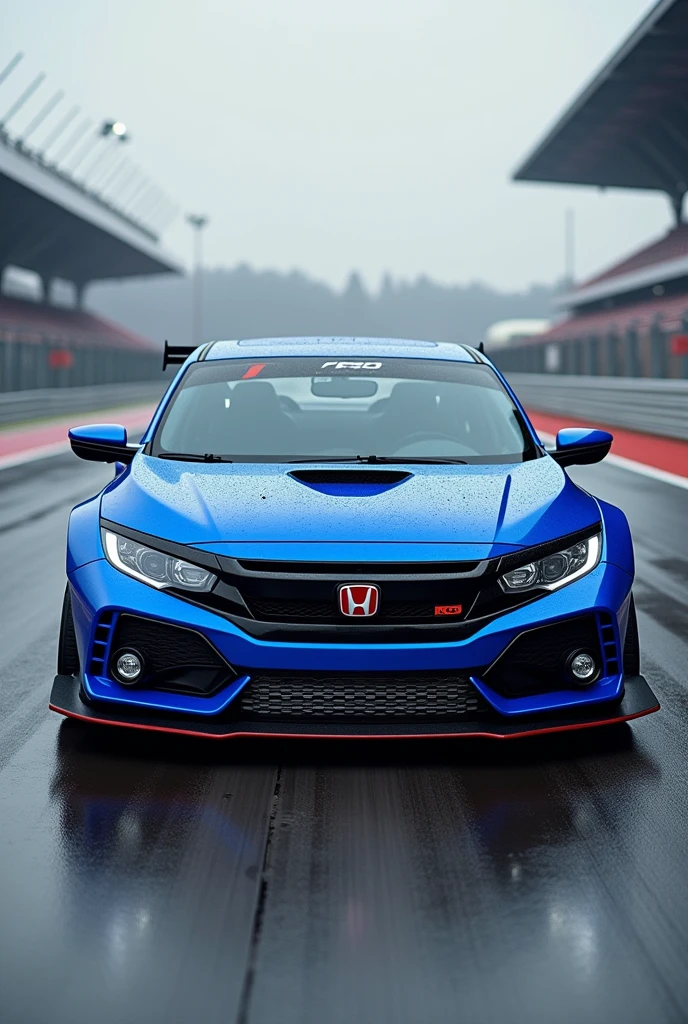Honda civi racing body kit blue