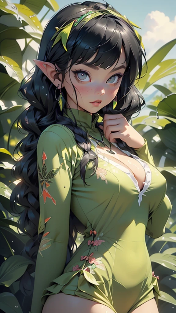 alien girl,(((1girl))),((beautiful alien girl)),
alien fish girl,(huge eyes:1.5),(((ear fins:1.5))),(((scaly skin:1.5))),((monster_girl)),
(((black hair:1.4,straight hair,bangs, frills,long hair:1.4,braids,colored inner hair)))
(glowing eyes, green_eyes:1.0),(((black sclera:1.5))),symmetrical eyes,
(large breasts:1.4),saggy breasts,((colored inner hair)),((fat)),(((lustrous skin:1.5,bright skin: 1.5,skin tanned,shiny skin,very shiny skin,shiny body,plastic glitter skin,exaggerated shiny skin,illuminated skin,wet legs))),(spider lower abdomen,narrow waist,wide hip,athletic body,inflated legs, thick thighs,detailed body,(detailed face)),
(green-yellow scales:1.5,snake scales all over body), (snake scales on breast:1.5),(scales covering her chest:1.4),
cute,slutty,sensual,seductive look,seductive,((erotic)),opulent,sumptuous,longingly,((nsfw)),
queen,goddess,fantasy,(((wearing an extremely detailed BZCC costume in textured green colors, with a marijuana headdress on the head and carnival wings on the back of the body,cempasuchil flower necklace))),((huge cleavage)),(((wet body,wet clothes,wet hair,intricate outfit,intricate clothes,ornate outfit,ornate clothes))),
(dynamic pose:1.0),embarrassed,(centered,scale to fit dimensions,Rule of thirds),
((Sky, Sea, clouds,)), with dark stormy clouds,((beach scenery,intricate scenery)),
(Glossy mexican ornaments),highres,sharp focus,(ultra detailed,extremely detailed),(photorealistic artwork:1.37),(extremely detailed CG unity 8k wallpaper),(((vibrant colors,vibrant theme))),(intricate),(masterpiece),(best quality),artistic photography,(photography taken by sldr),(intricate background),perfect rendered face,perfect face details,realistic face,photo realistic,((intricate detail)),(((realism))),