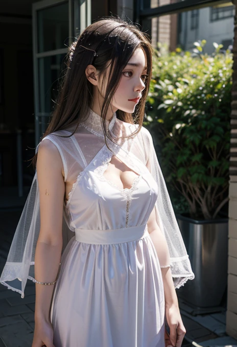 The heroine emerges from the light、Sheer clothing、Wizard