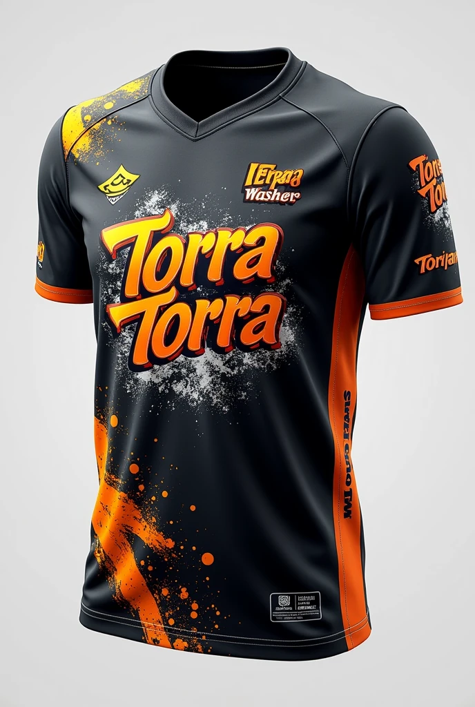Crie uma imagem camisa de interclasse
Nome do time Torra-Torra ๐
Cor branco e preto