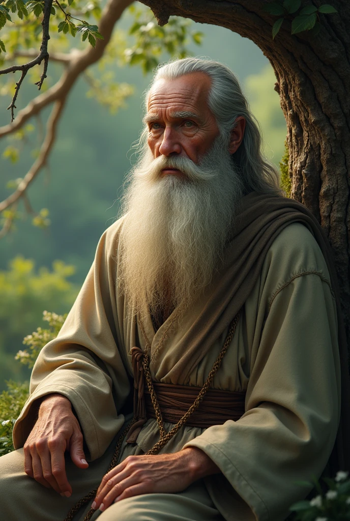 An old wise man speaking