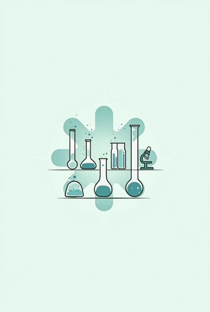 That has laboratory equipment but in the form of a logo