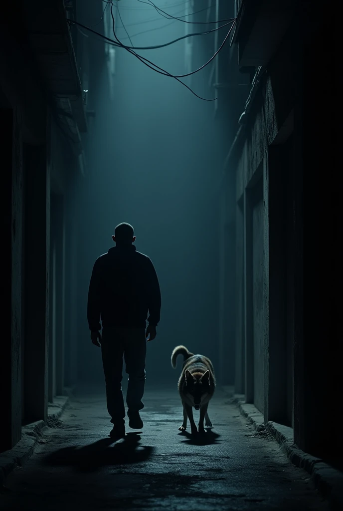 The Fearful Dog in the Alley
Agus walks through a narrow alley, where a frightened dog cowers in the shadows, its eyes wide with terror as it watches Agus pass by without a glance, cinematic, dramatic lighting,--ar 16:9.