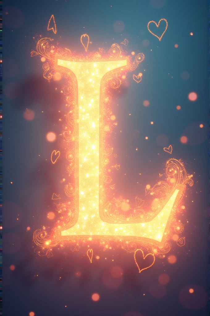 Create full of heart and shine with the letter L
