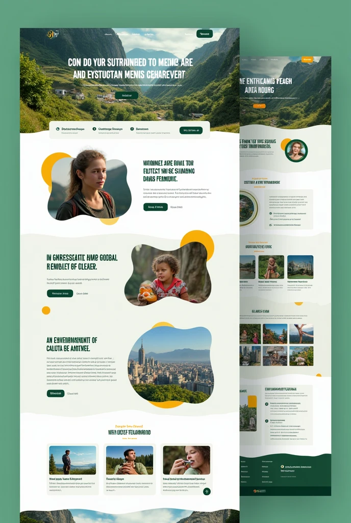 Please design me a web page about environmental action