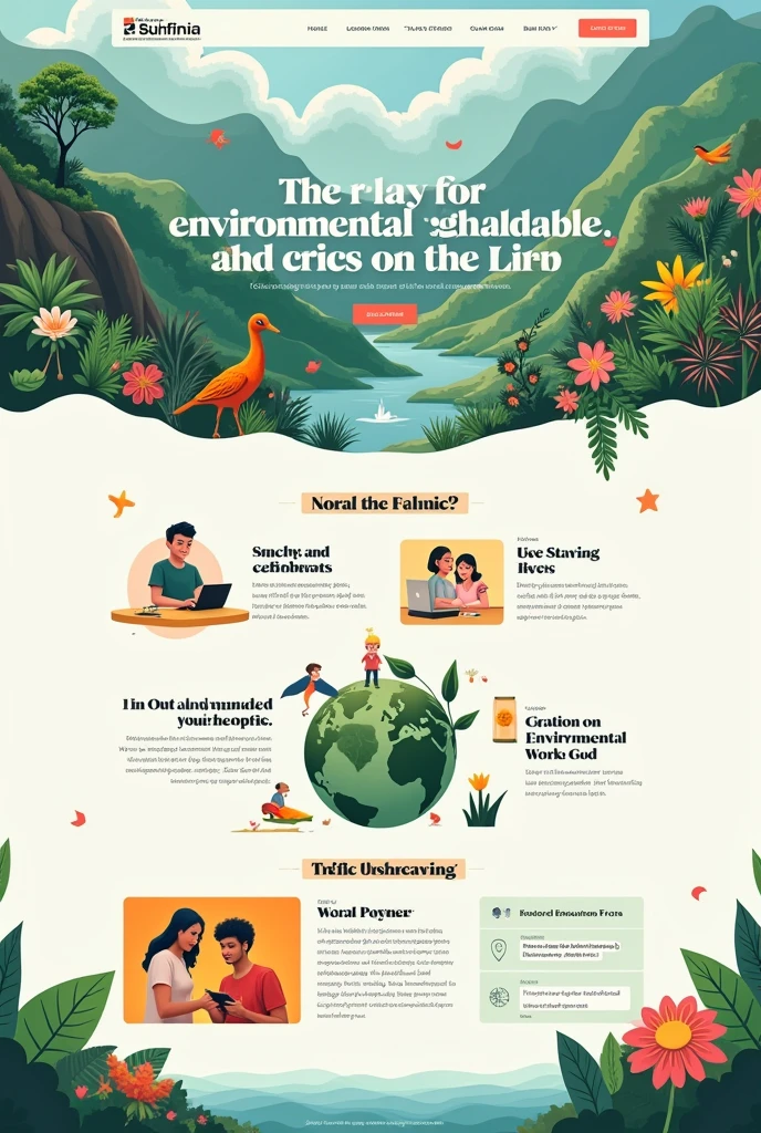 Please design me a web page about environmental action