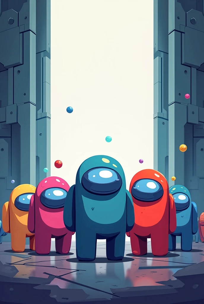 Image for among us post in the original style of the game
