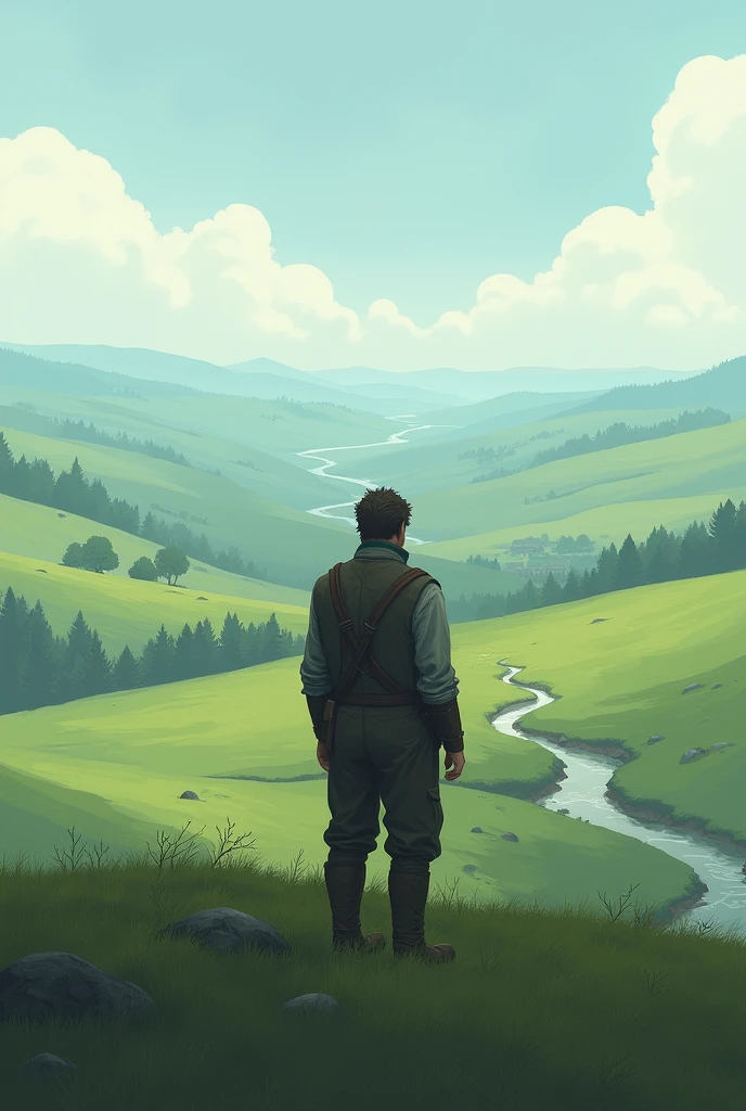 Man on the hill