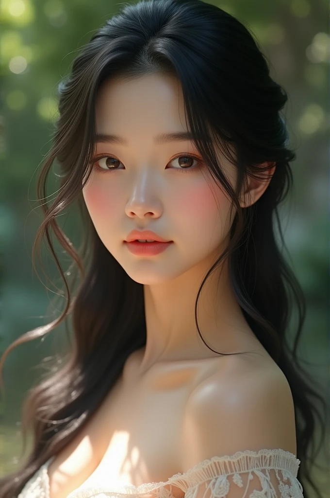 Beautiful asian girl realistic