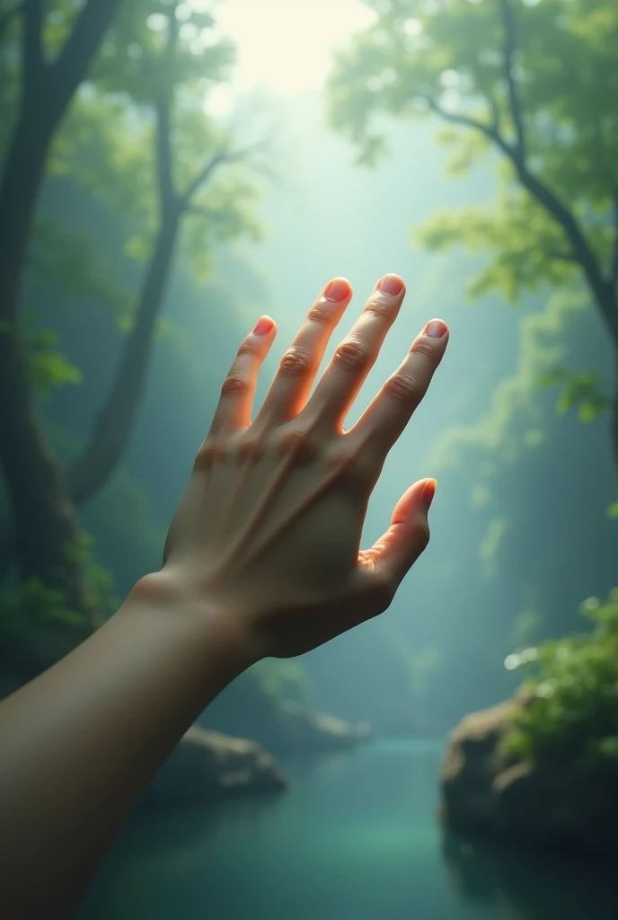 GOOD, LET THE VIEW BE FROM BEHIND THE HAND.