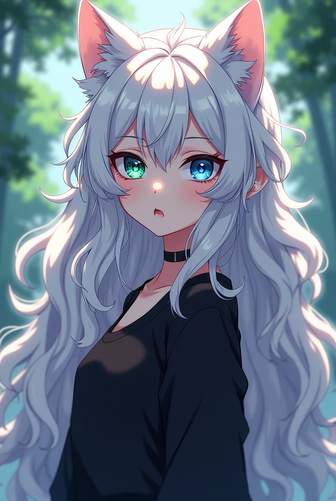 Name: Lilith Cavendish Sex: Female Race: beast (feline type, cat)
height: 1,5: 20 years Country of origin: Great Britain Country of residence: Japan Hair Color and Style: White and curly Eye color and expression: blue right eye, left eye green Physical build: Average Way of Speaking: He has an eloquent way of speaking, with a noticeable British accent Way of dressing: Prefers light and casual clothing, commonly black Marital status: Single Social Class: Plebeian Education: Higher education in Pharmaceuticals Current occupation: Unemployed Anime Style
