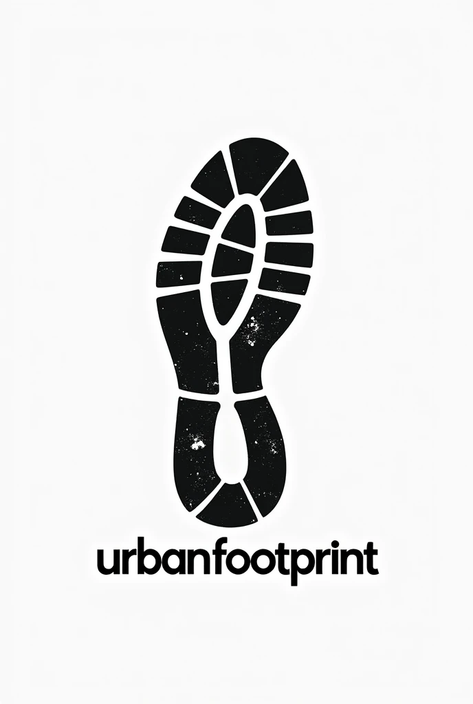 Logo of an urban style shoe print that says Urban Footprint