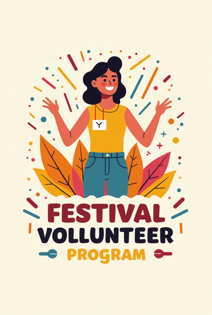 Make me a festival volunteer logo