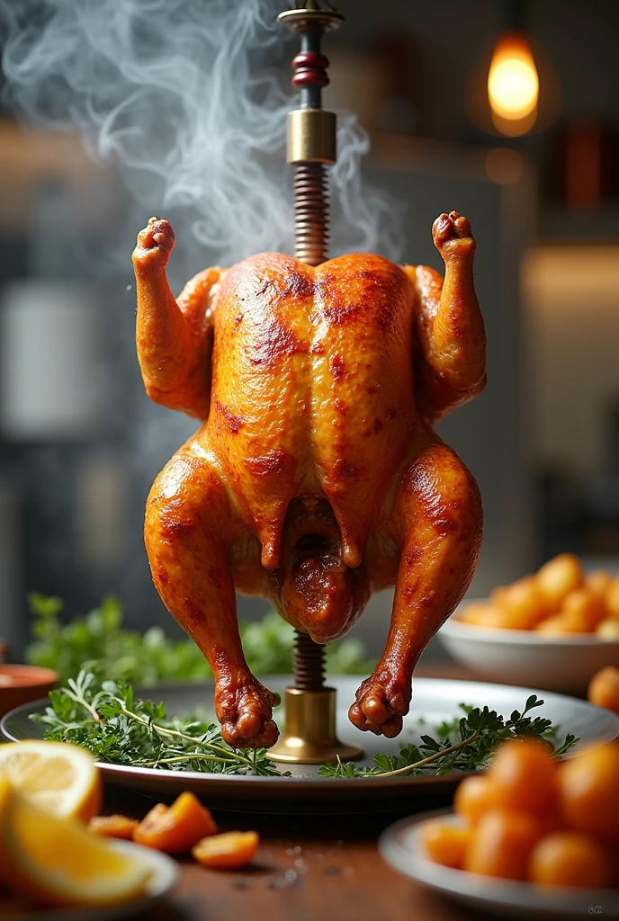 anuncio publicitario de pollos rostizados