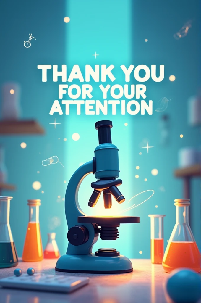 create an image that says "thank you for your attention" and the topic is about Microscopes