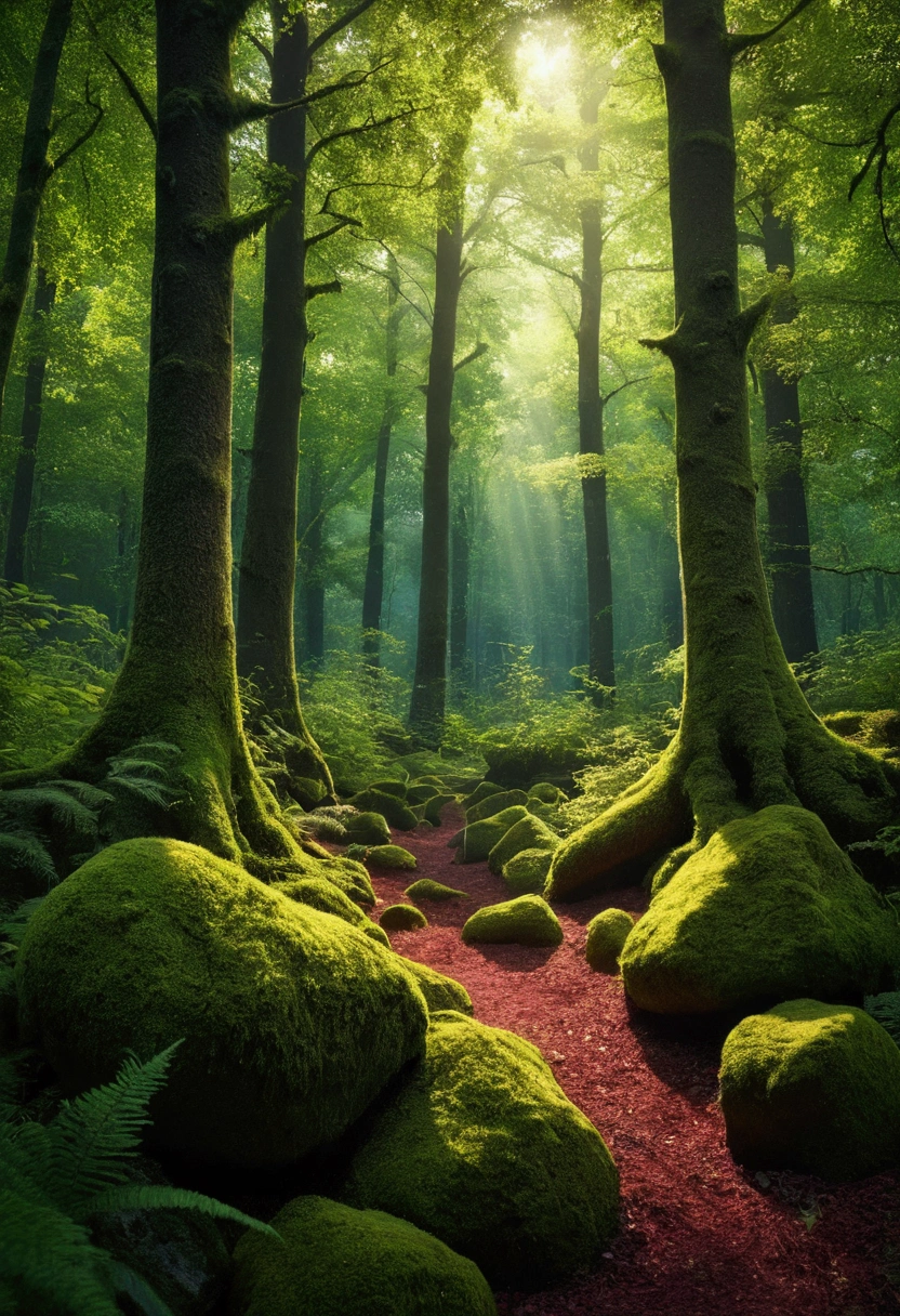 realistic forest image