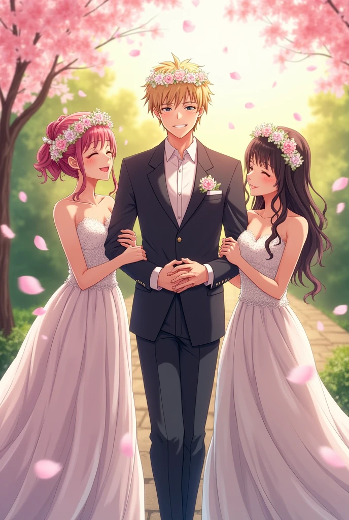 Natsuki subaru married rem and emilia (re zero)