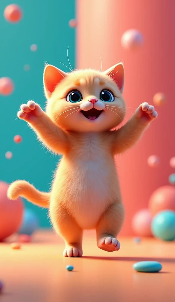 resumption kitten upright dance 3d