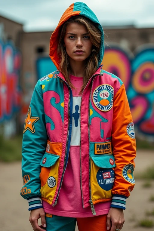 Outdoor design clothes with &quot;SLAPS&quot; written on them