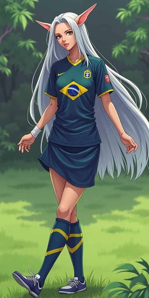 Frieren wearing a Brazil jersey 
 