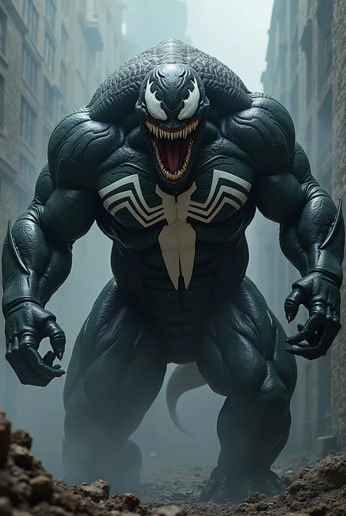 Draw Venom and Baltan。The venom is strong、Leave the chest pattern