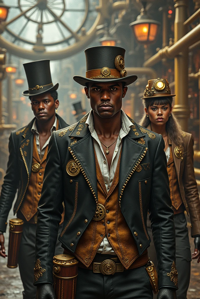 Steampunk people.