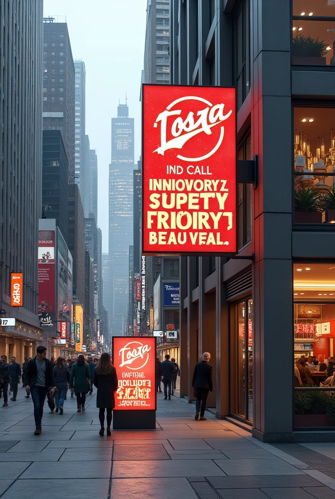 They must DESIGN SIGNAGE, concerning the topic of your preference, that does not exist in the market.