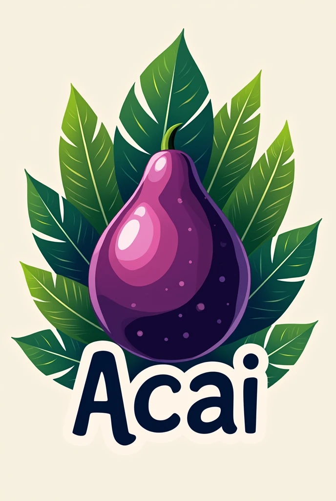 Create acai shop logo 