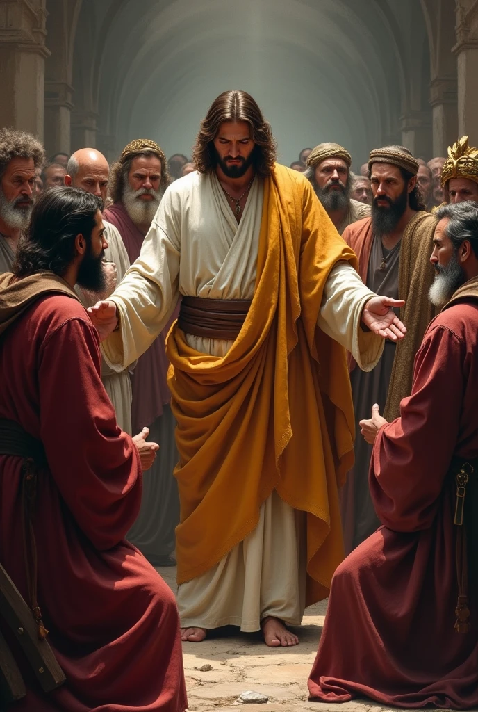 Jesus rebukes the scribes and Pharisees, who were responsible for teaching Scripture and the Law, for being hypocrites