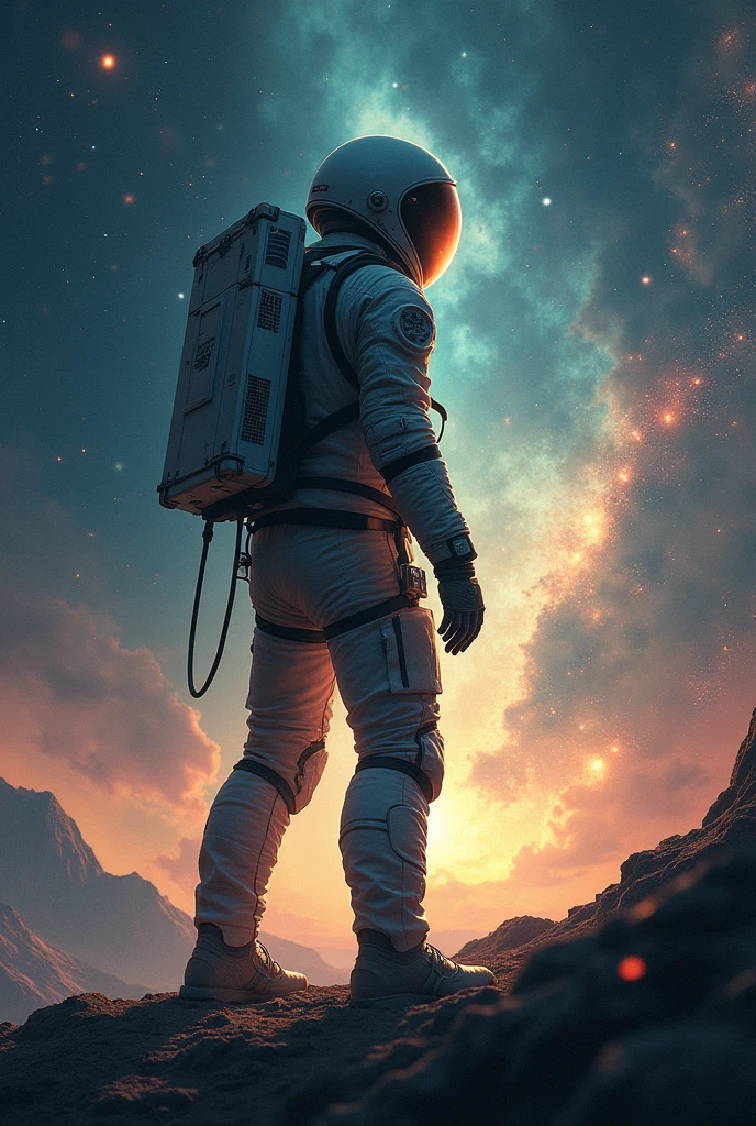 Create a really nice concept art about the movie Interstellar that defines very well what the movie is about