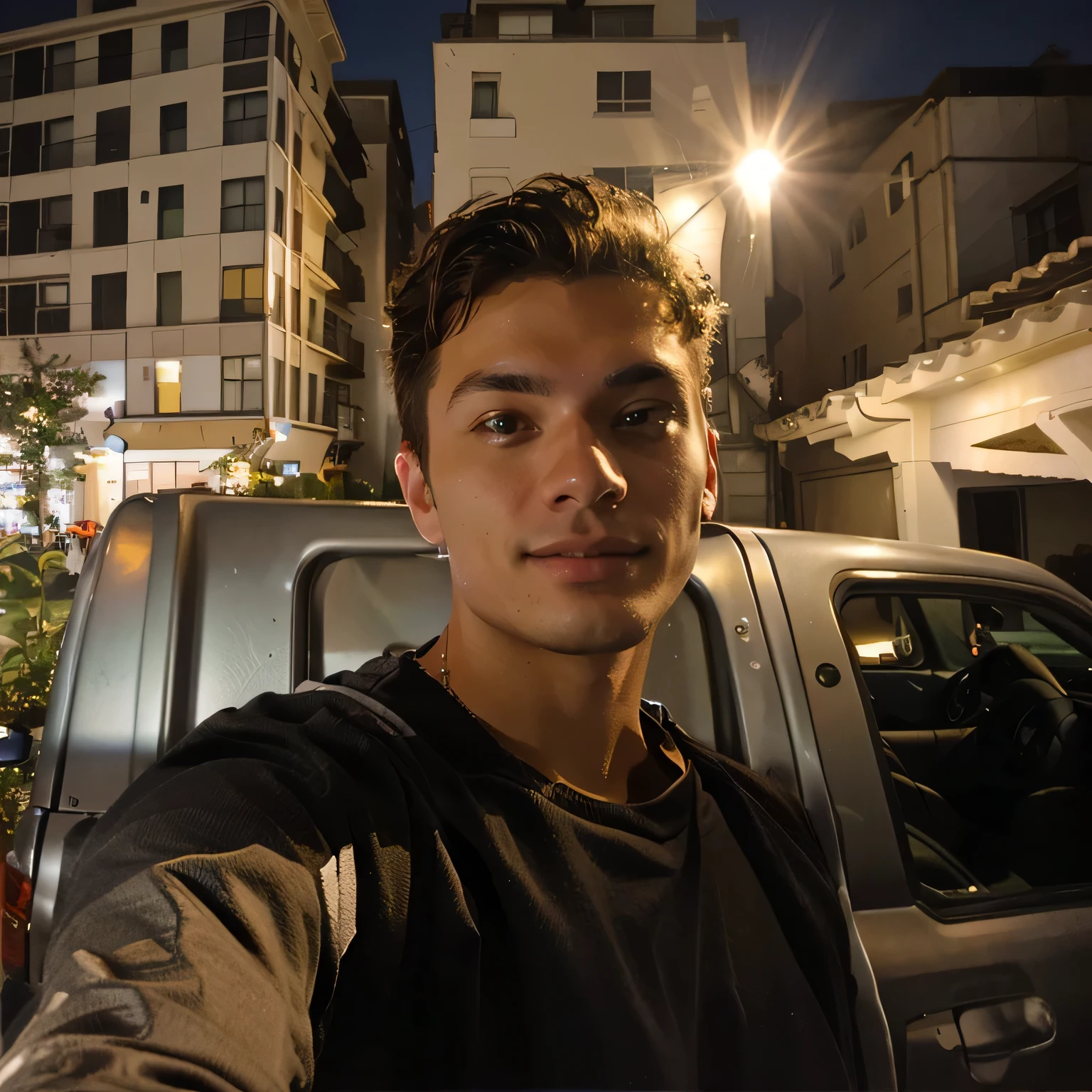 selfie on the street
