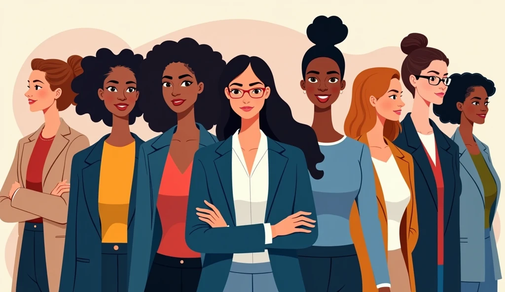 Succesful ladies with different dirrerent fields