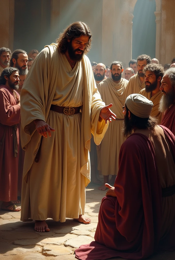 Jesus rebukes the scribes and Pharisees, who were responsible for teaching Scripture and the Law, for being hypocrites