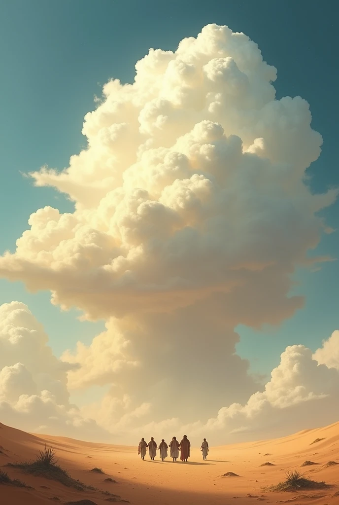 Cloud in the desert accompanying the Israelites