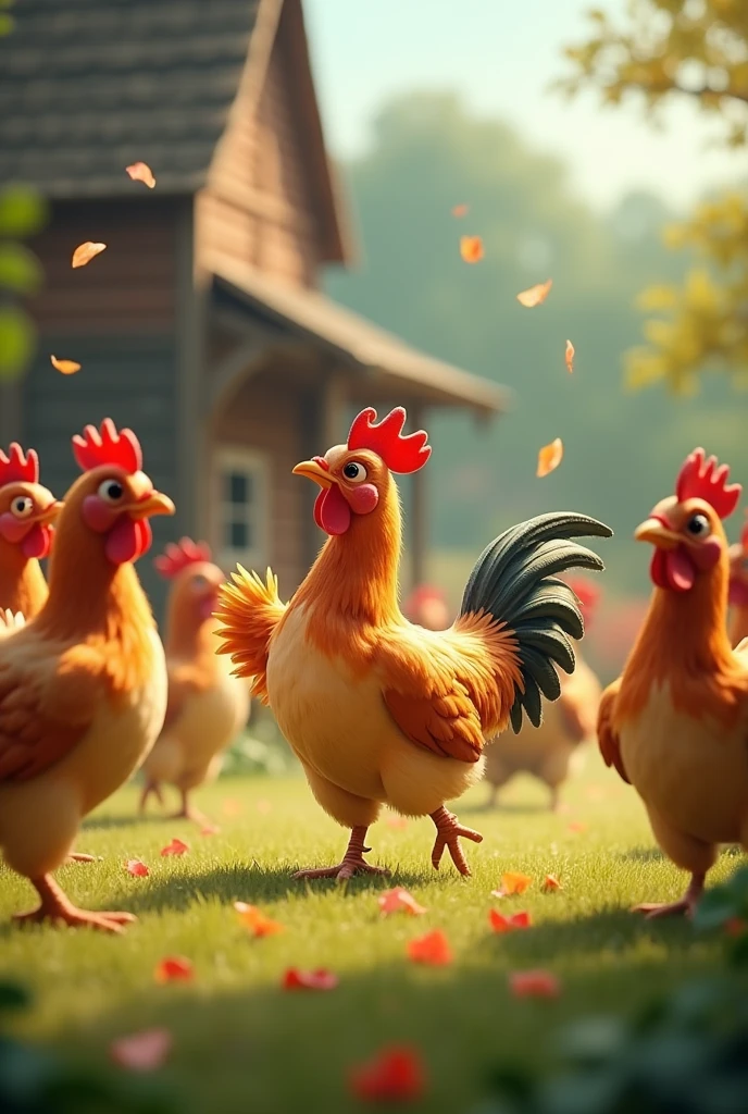 Dancing hens 
