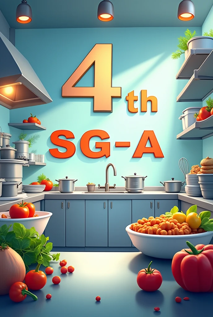 An image to place in the background that says 4th SG-A, for high school students with a career in gastronomy.
Add to image 4th SG-A Make it more educational