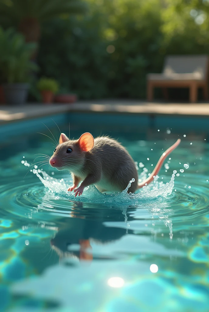 Rat in the pool