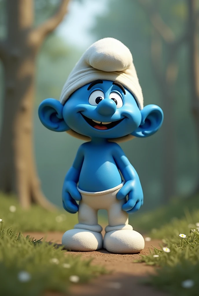 Smurf without a hat