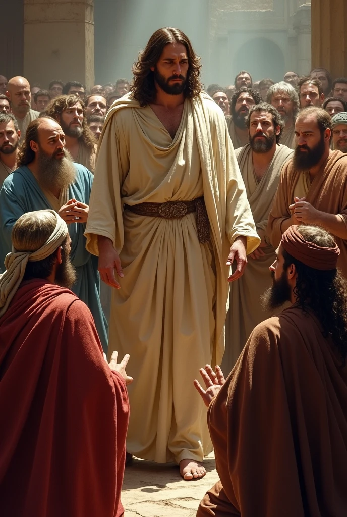 Jesus rebukes the scribes and Pharisees, who were responsible for teaching Scripture and the Law, for being hypocrites