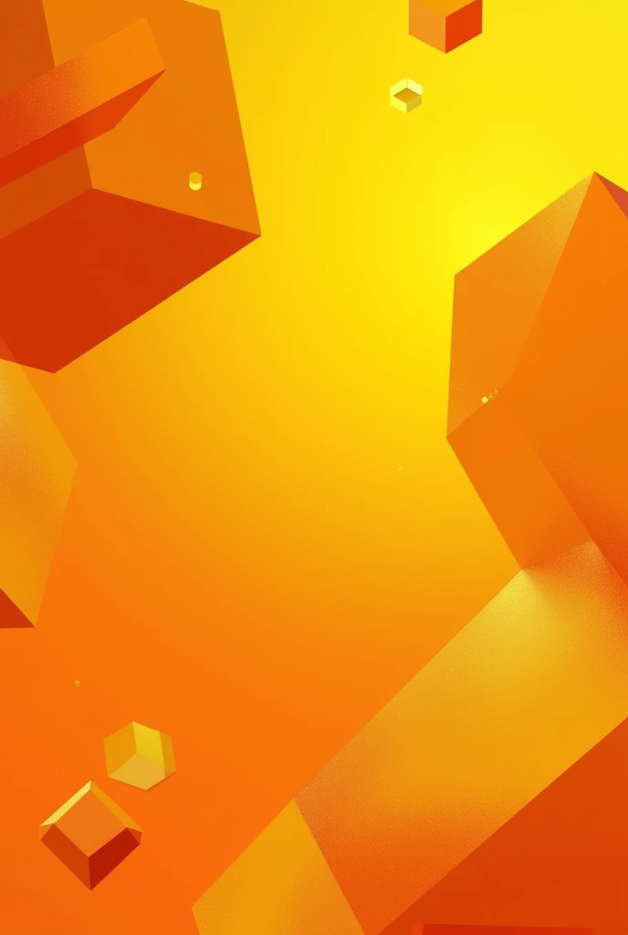 Layout for Instagram post in orange and yellow tones, geometric forms