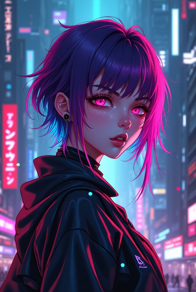 anime neon gril