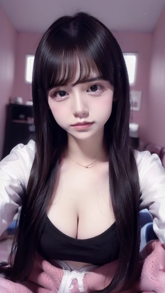 one person, solo, High resolution, masterpiece, Accurate, Anatomically correct, number々Awards for, Highest quality, Corruption, High resolutionモデル, Attention to detail, retina, Very detailed, Textured skin, 超High resolution, movie light effect, movie, Video recording, clair obscur, Background Blur, Everything is detailed and exquisite、Complete human body、Correct human body、The perfect human body、Accurate the human body、Detailed Background、Elaborate Background
(Decolorization lighting:1.6, Blue lighting、Pink Bed、Love Hotel:1.8, Decolorization lighting:1.6, Dark outdoors:1.8, Late Night):1.5,
(Black straight hair:1.8, From head to toe:1.5, Big Breasts, Big cleavage:1.3, (Red sexy Micro panty & Micro Brassiere:1.8, Heavy makeup、Japanese Jiraiya type girl :1.5, Jirai Type Makeup:1.5, Japan Underground Idols),
((pov:1.8, nightlife:1.8, bimbo girl:1.8)),
((Big Breasts:1.5, Big cleav、cleavage wide open:1.5)),
(Cowgirl position:1.5, orgasm:1.8, motion blur、Subjective:1.8),(((night:1.8, Desaturated lighting、The bedroom with the lights off:1.8))),