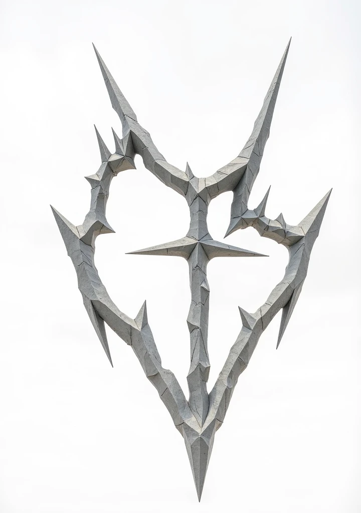 It it made of stone and has rock texture like Metallica's Classic logo